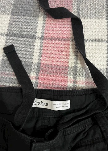 Siyah Bol Kesim Kadın Kargo Pantolon - Görsel 3