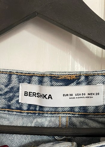 Gri Mavi Bol Kesim Midi Kot Pantolon - Görsel 3