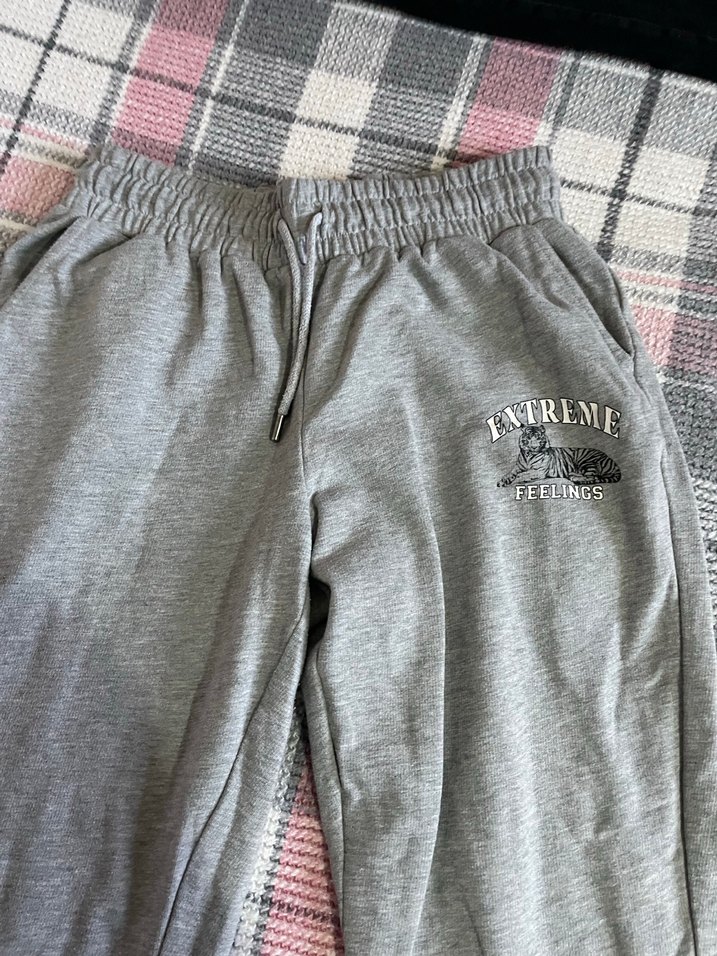 Gri Kadın Rahat Eşofman Altı - Görsel 2