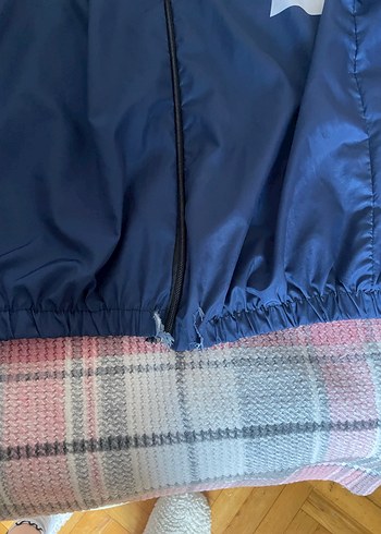 Unisex Parlak Mor Street Wear Fermuarlı Ceket - Görsel 4