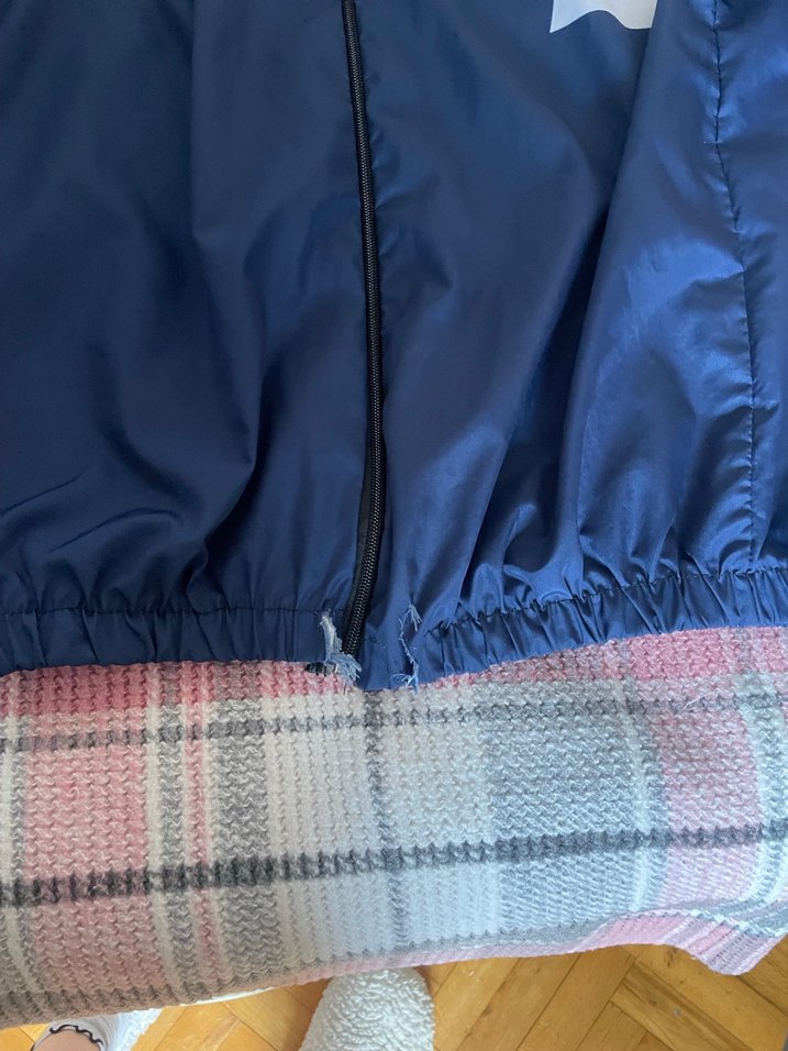 Unisex Parlak Mor Street Wear Fermuarlı Ceket - Görsel 4