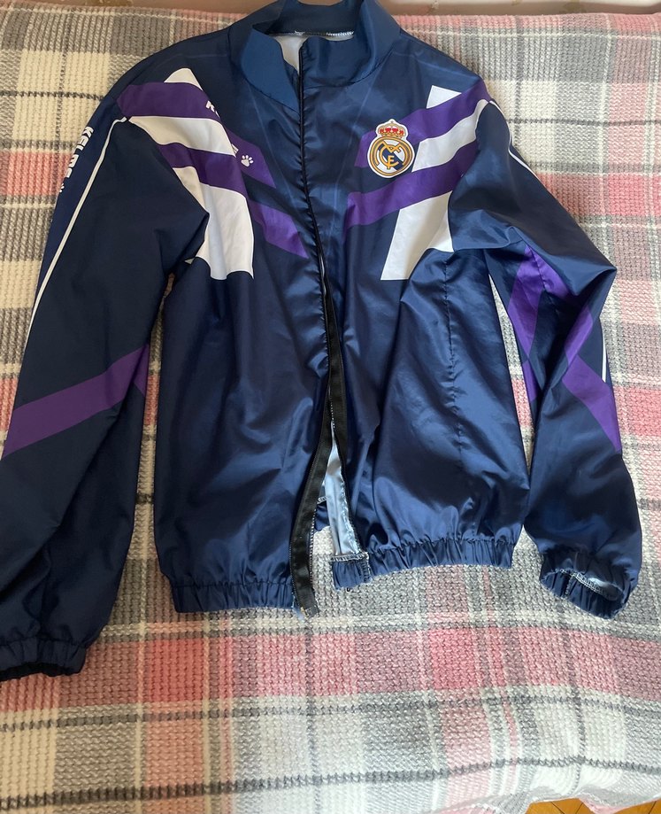 Unisex Parlak Mor Street Wear Fermuarlı Ceket - Görsel 2