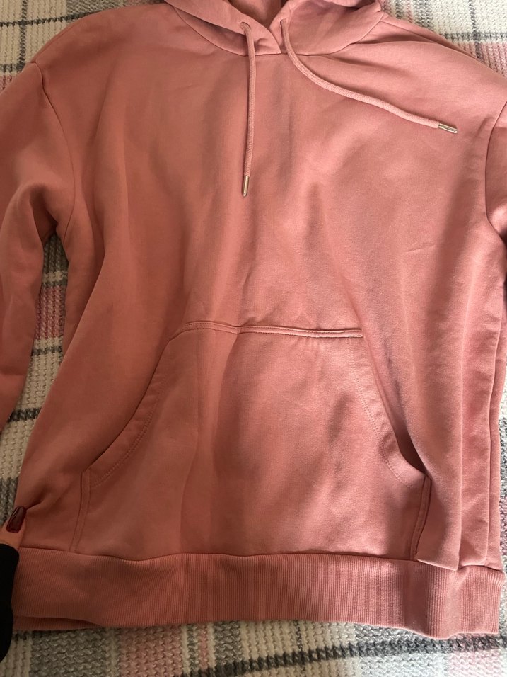 Pembe Kapüşonlu Rahat Kesim Sweatshirt - Görsel 2