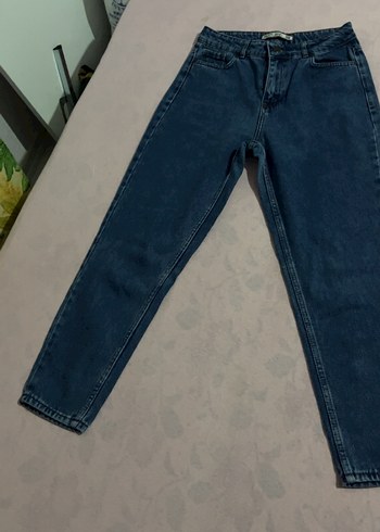 Trendyol & Milla Gri Kadın Midi Boy Bol Kesim Denim Pantolon