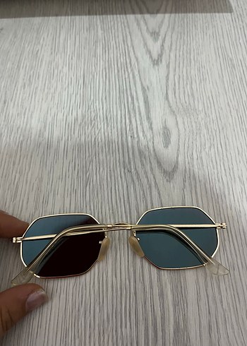 Diğer Mavi Parlak Transparan Minimalist Kadın Gözlüğü