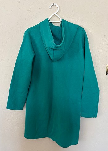 Diğer Turkuaz Kapüşonlu Kadın Tunik Sweatshirt