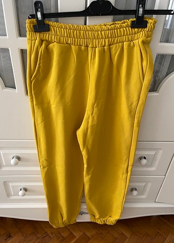 Sarı Kapüşonlu Sweatshirt PROMISE Baskılı - Görsel 2