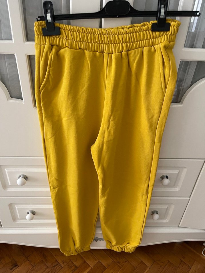 Sarı Kapüşonlu Sweatshirt PROMISE Baskılı - Görsel 2