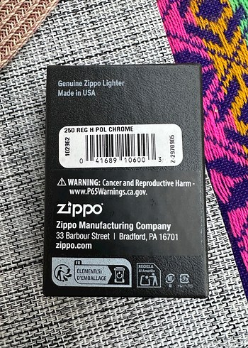  Beden Zippo 250 Reg H Pol Chrome