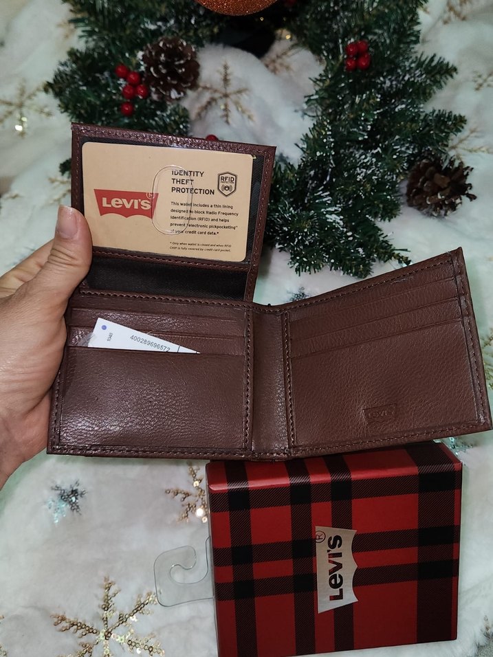 Levis Baskılı Kahverengi Erkek Cüzdanı - Görsel 2