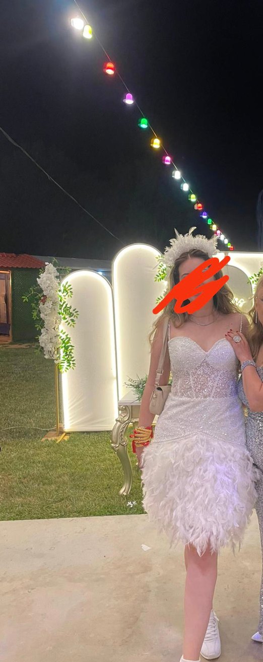 Beyaz Mini Gelinlik- After elbisesi - Görsel 2