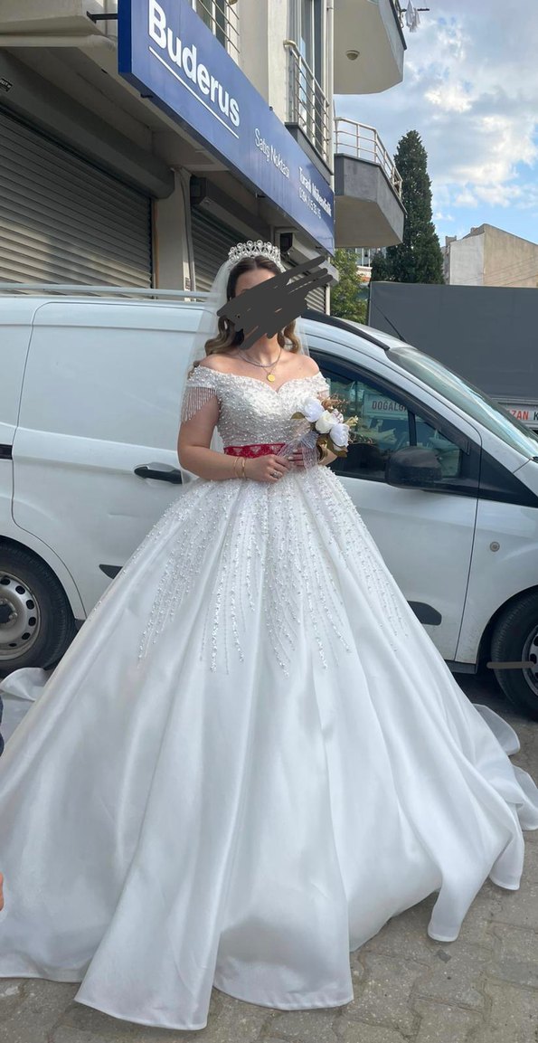 Modern Klasik Straplez Prenses Gelinlik - Görsel 4