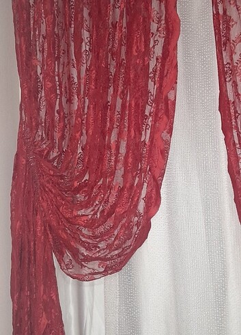 Kırmızı fon perde - Görsel 2