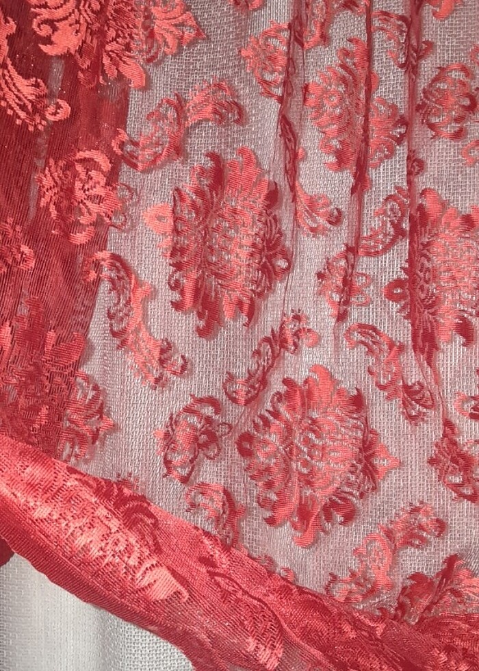 Kırmızı fon perde - Görsel 3