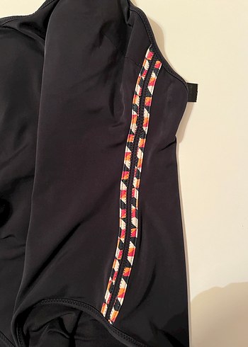 Siyah İnce Askılı Kadın Mayo - Görsel 2