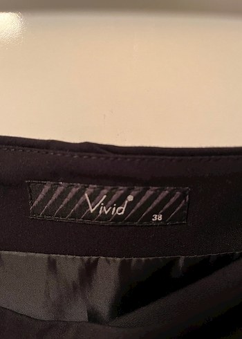 Drapeli Siyah Midi Hamile Eteği - Görsel 3