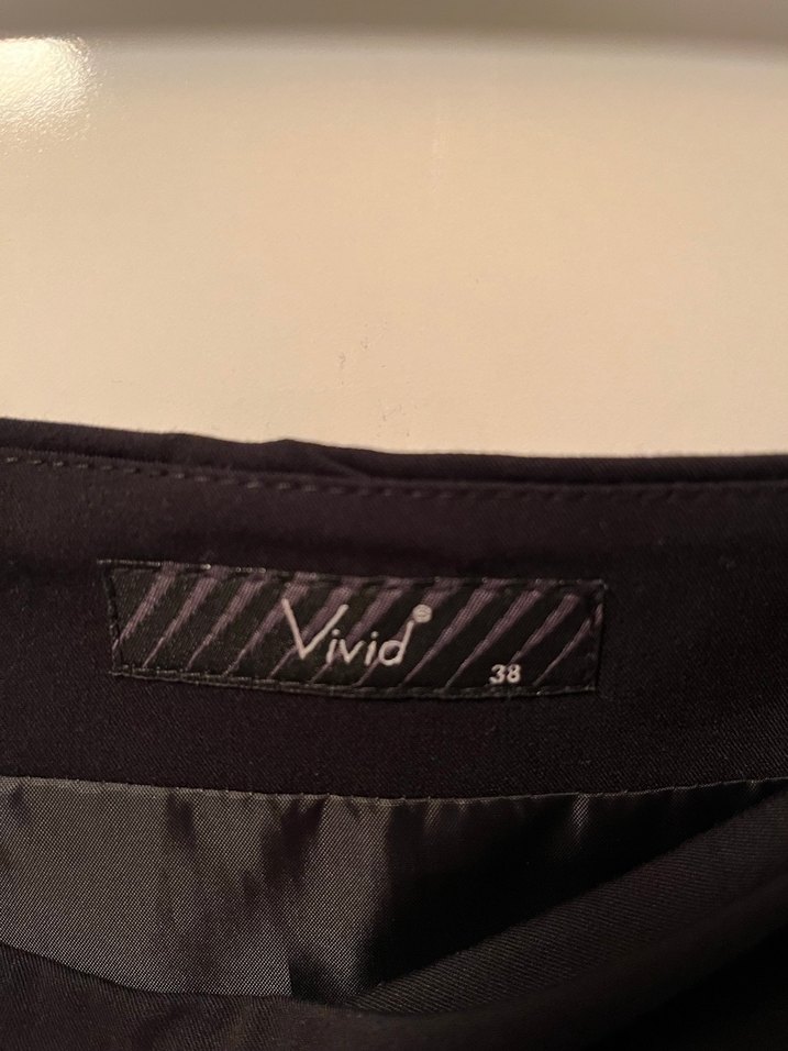 Drapeli Siyah Midi Hamile Eteği - Görsel 3