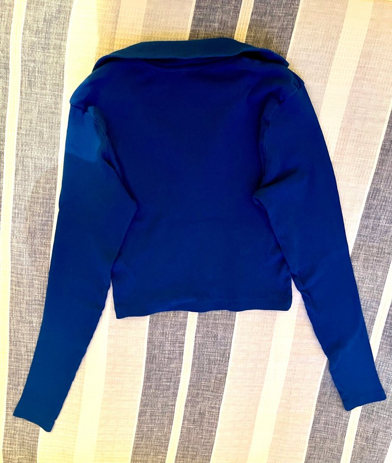 Düğmeli Lacivert Kadın Sweatshirt - Görsel 5