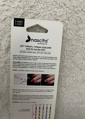 Nascita Çift Taraflı Nokta Kalem Seti 5'li - Görsel 2