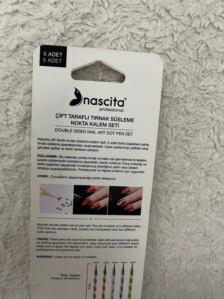 Nascita Çift Taraflı Nokta Kalem Seti 5'li - Görsel 2