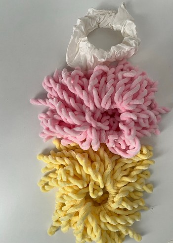 Pembe ve Sarı Pastel Saç Tokası - Görsel 2