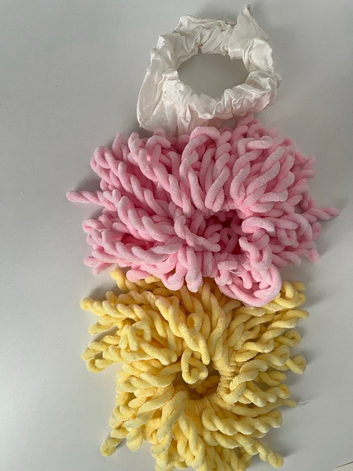 Pembe ve Sarı Pastel Saç Tokası - Görsel 2