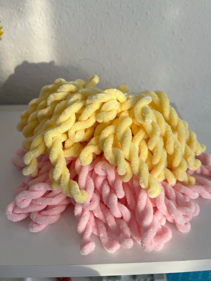 Pembe ve Sarı Pastel Saç Tokası - Görsel 3