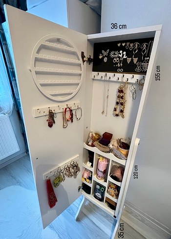 Aynalı Organizer Aksesuar Dolabı - Görsel 6