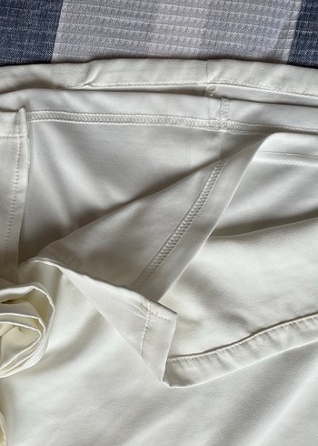 Askısız Mini Beyaz Elbise - Görsel 6