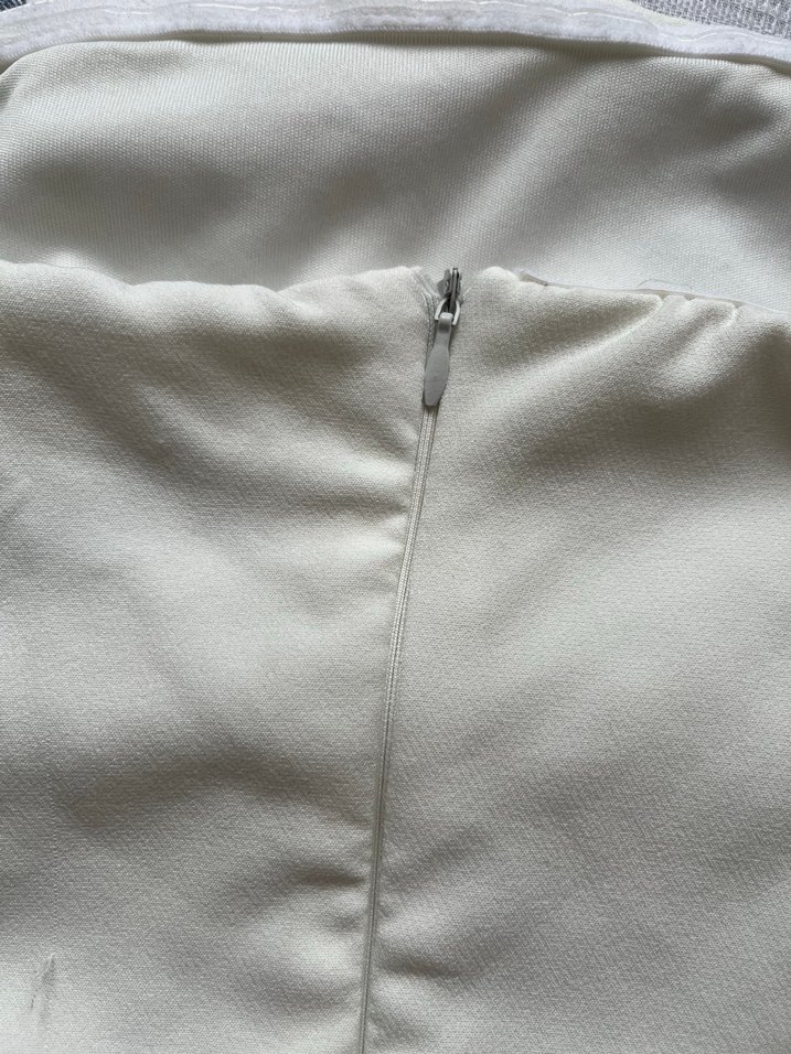 Askısız Mini Beyaz Elbise - Görsel 3