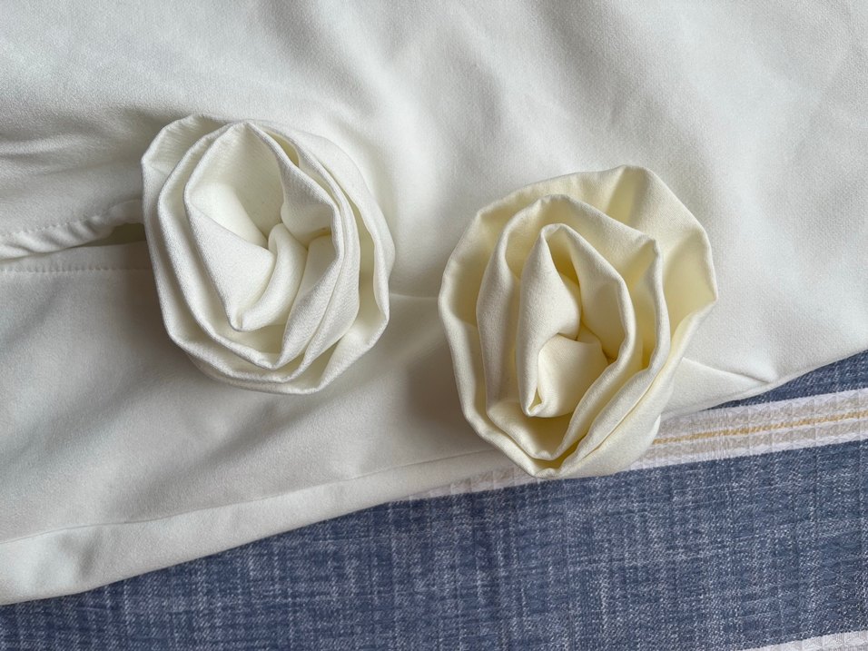 Askısız Mini Beyaz Elbise - Görsel 5