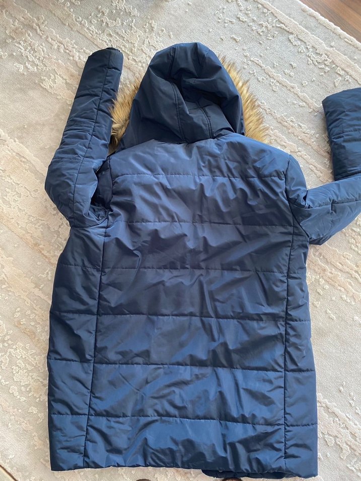 Kürklü, Kapüşonlu Erkek Kışlık Mont - Görsel 2