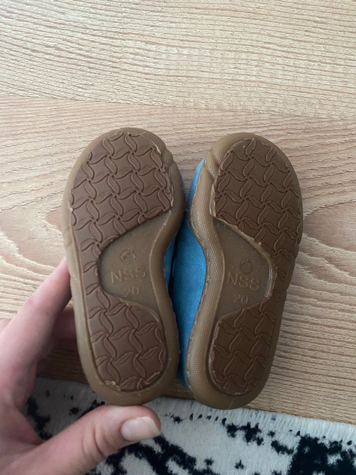 Mavi Süet Erkek Bebek İlk Adım Ayakkabısı - Görsel 3