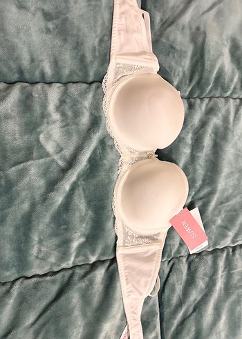 Beyaz Dantelli Destekli Sütyen - Görsel 2