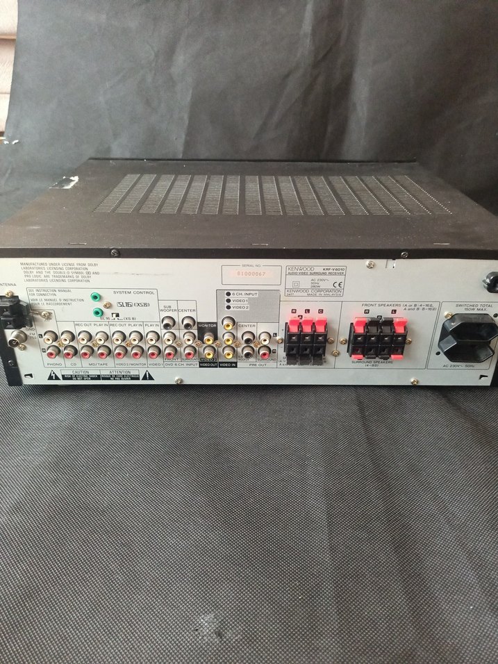 Siyah Kenwood amfi - Görsel 3