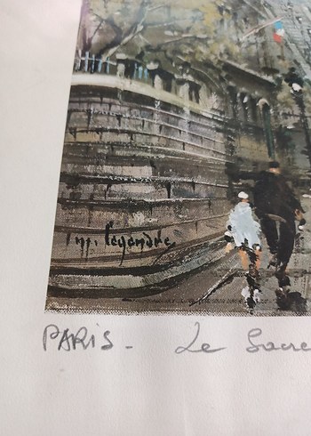 maurice legendre imzali 1974 - Görsel 4