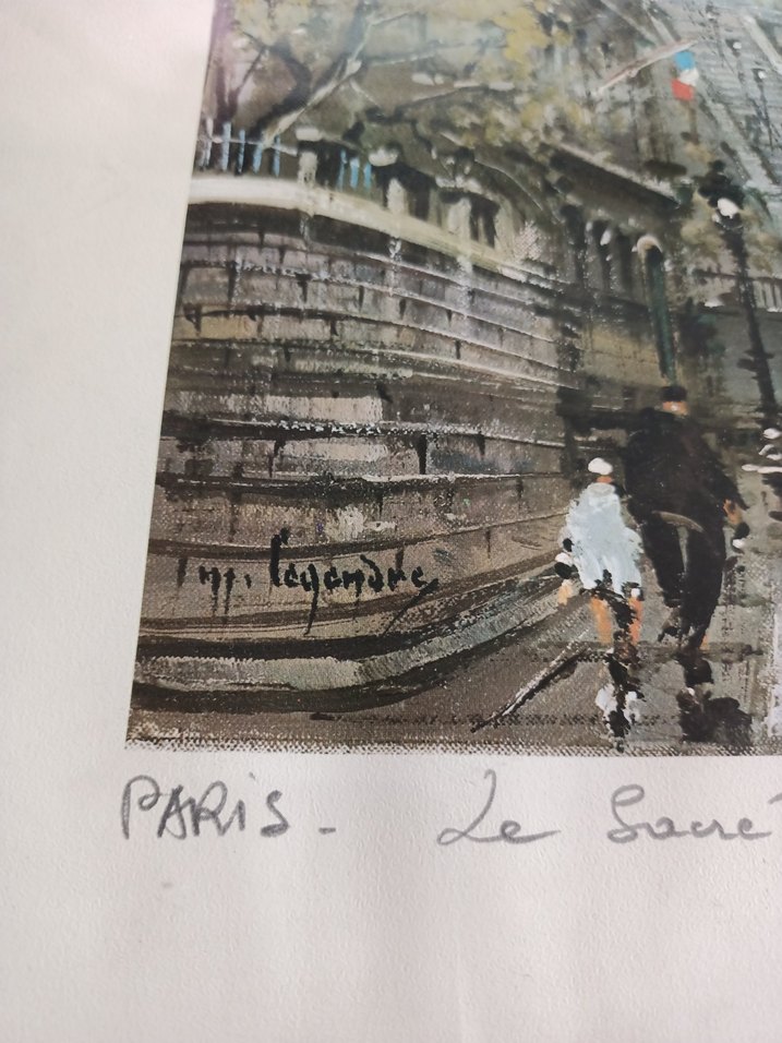 maurice legendre imzali 1974 - Görsel 4