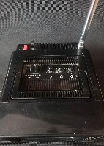 Siyah Retro Mini Televizyon Monitörü - Görsel 4