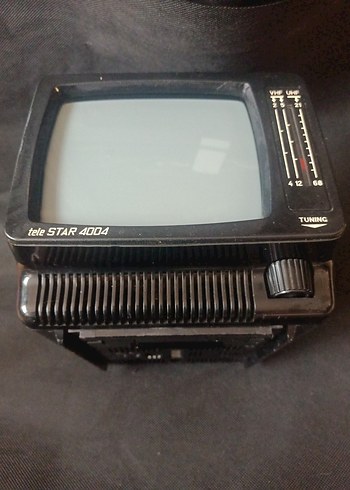 Siyah Retro Mini Televizyon Monitörü - Görsel 2