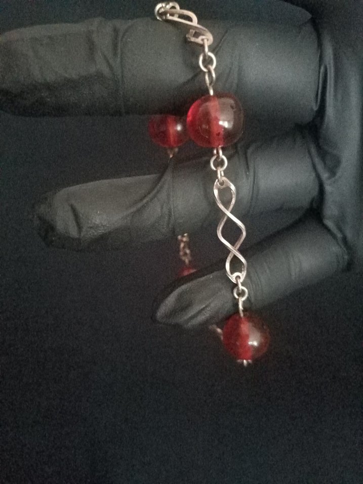 antika Damla gümüş Kehribar kolye takım - Görsel 2