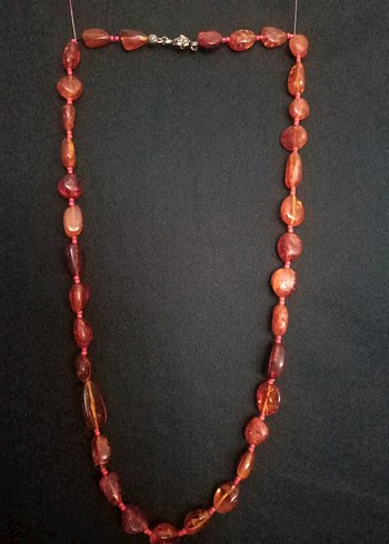 antika saf kehribar Mercan karışımı