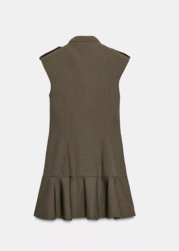 Zara vatkalı kısa elbise - Görsel 3