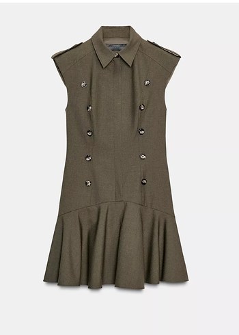 Zara vatkalı kısa elbise - Görsel 2