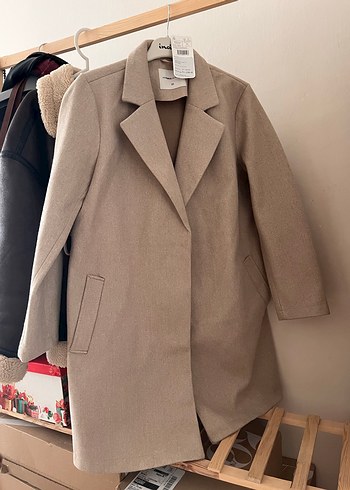 Bej Kadın Klasik Kaban lc wakiki - Görsel 2