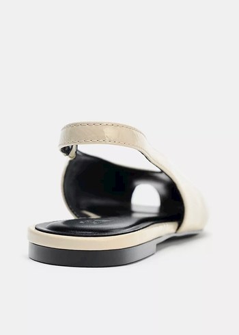 Zara Beyaz Kadın Dolgu Topuklu Akşam Ayakkabısı - Görsel 3