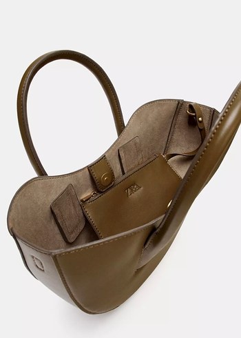 Zara oval mini shopper - Görsel 4