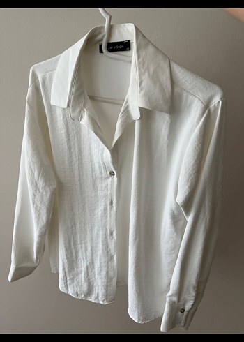 Beyaz Keten Gömlek, Rahat Kesim, Uzun Kollu - Görsel 2