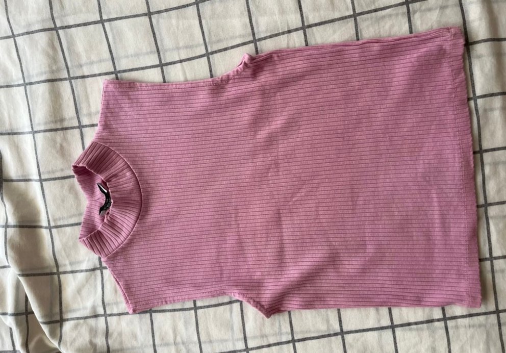 Pembe Pastel Kadın Crop Top - Görsel 2