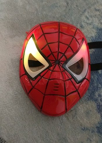 Renkli Kırmızı Örümcek Adam Maskesi - Görsel 2