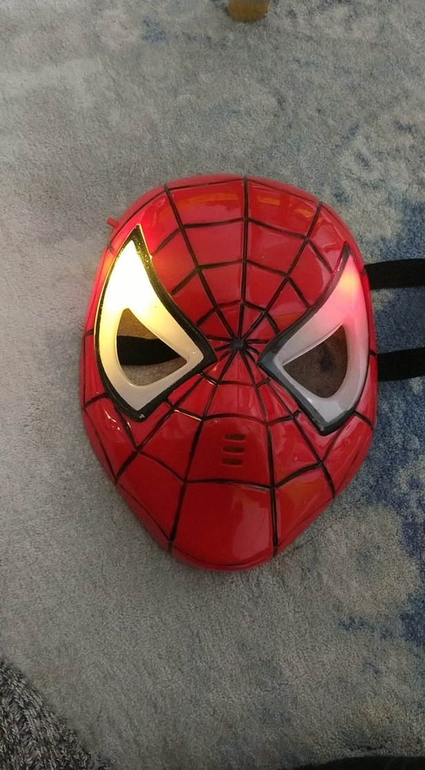 Renkli Kırmızı Örümcek Adam Maskesi - Görsel 2